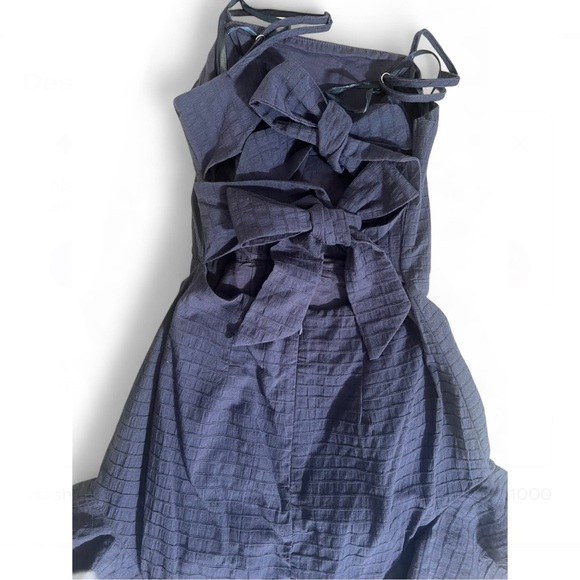 Sarah Kay selfie Leslie dress Elegant Navy Blue Ruffle Hem - Picture 6 of 9
